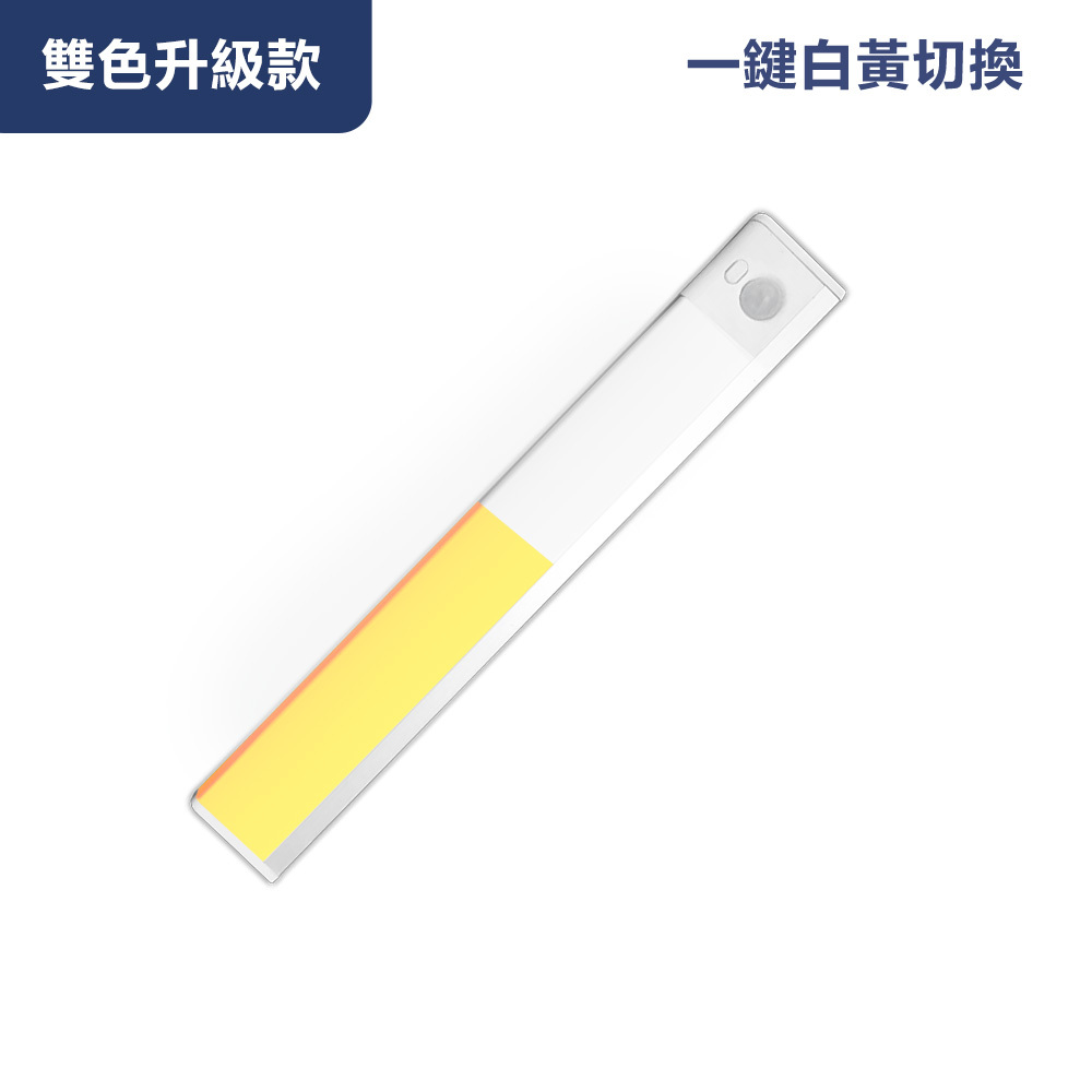 【活動品】Glolux 雙色升級款 25cm L型多功能感應燈條(1048CL-25-WY)