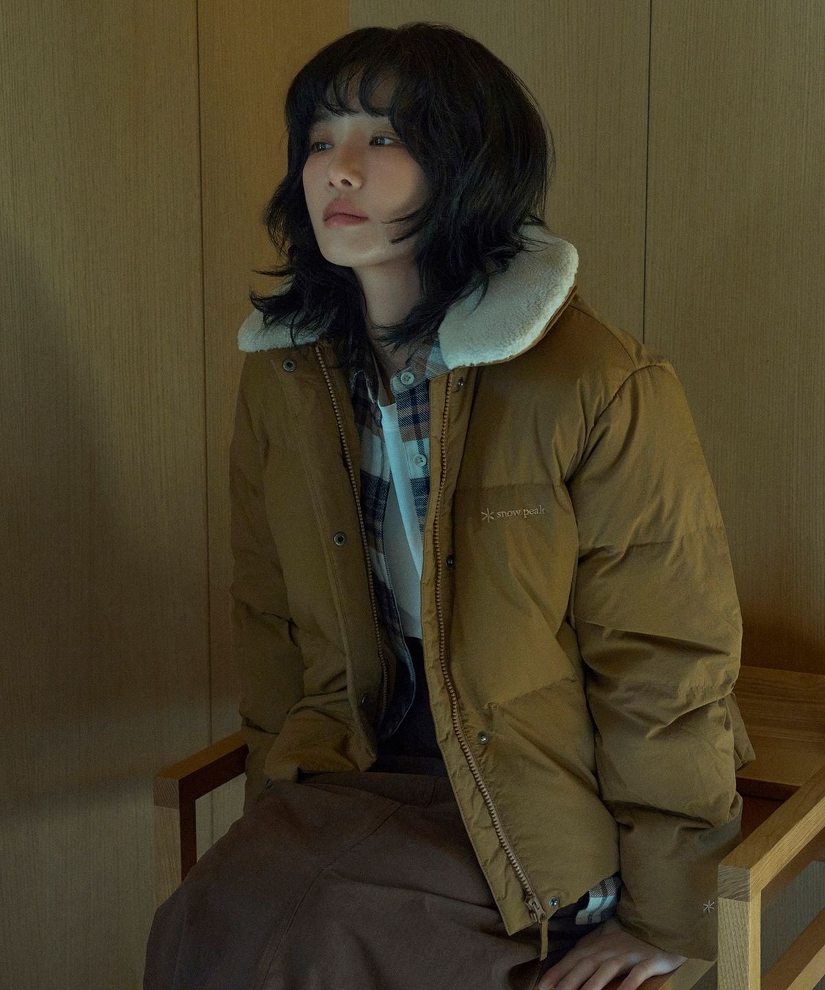 【代購】Snow Peak 雪諾必克 女 Collar Boucle Neck 羽絨 外套 S24WWGDJ57