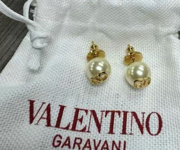 VALENTINO 簡約珠珠款耳環 -M