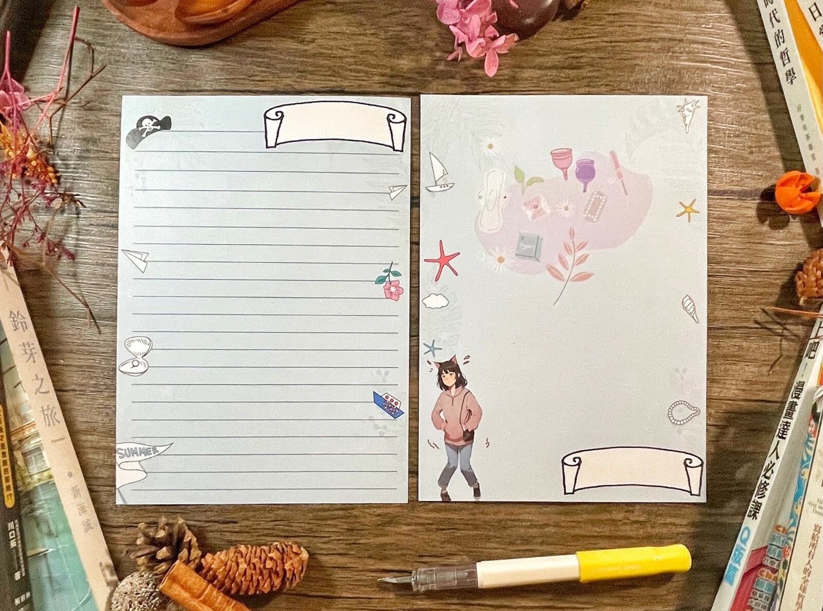 出貓紙｜月經信紙系列