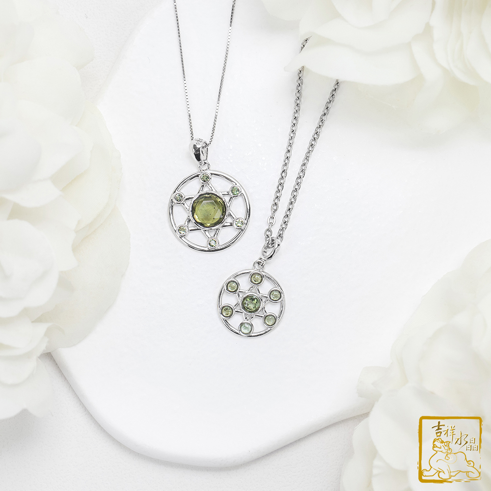 莫爾道玻隕石-捷克隕石大衛七星陣墜 / 兩尺寸可挑