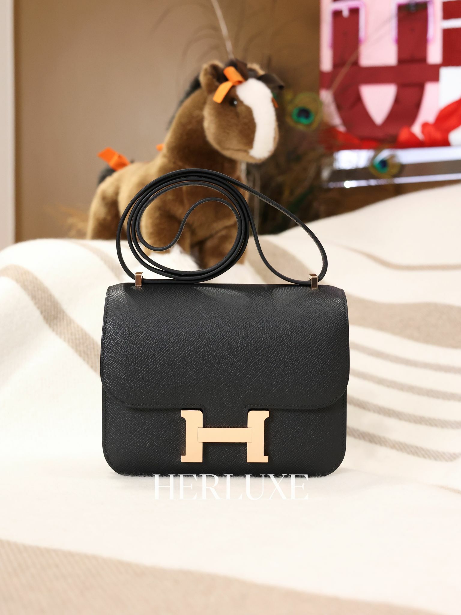 Constance mini mirror 89 noir cd epsom K