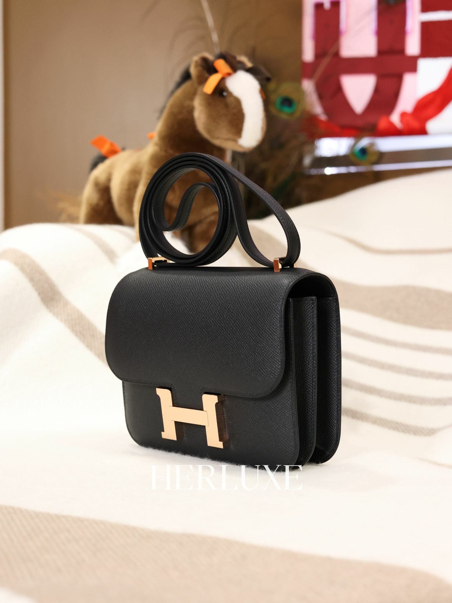 Constance mini mirror 89 noir cd epsom K