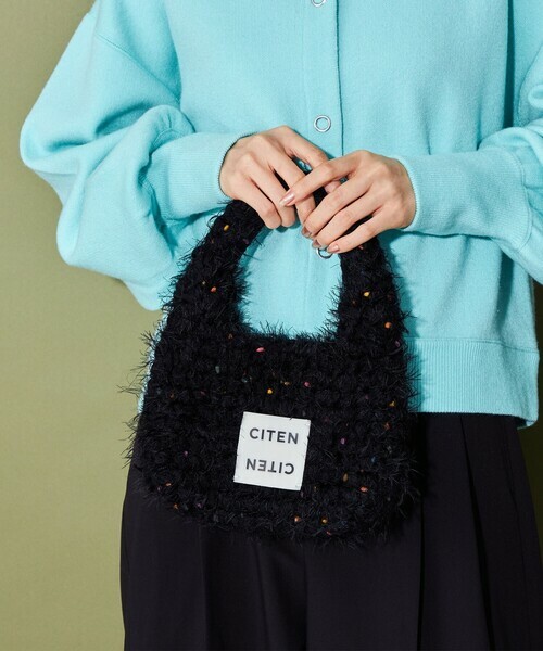 Citen 日本限定 編織  粗針織 彩色 小香風  3色 手提包 雲朵包