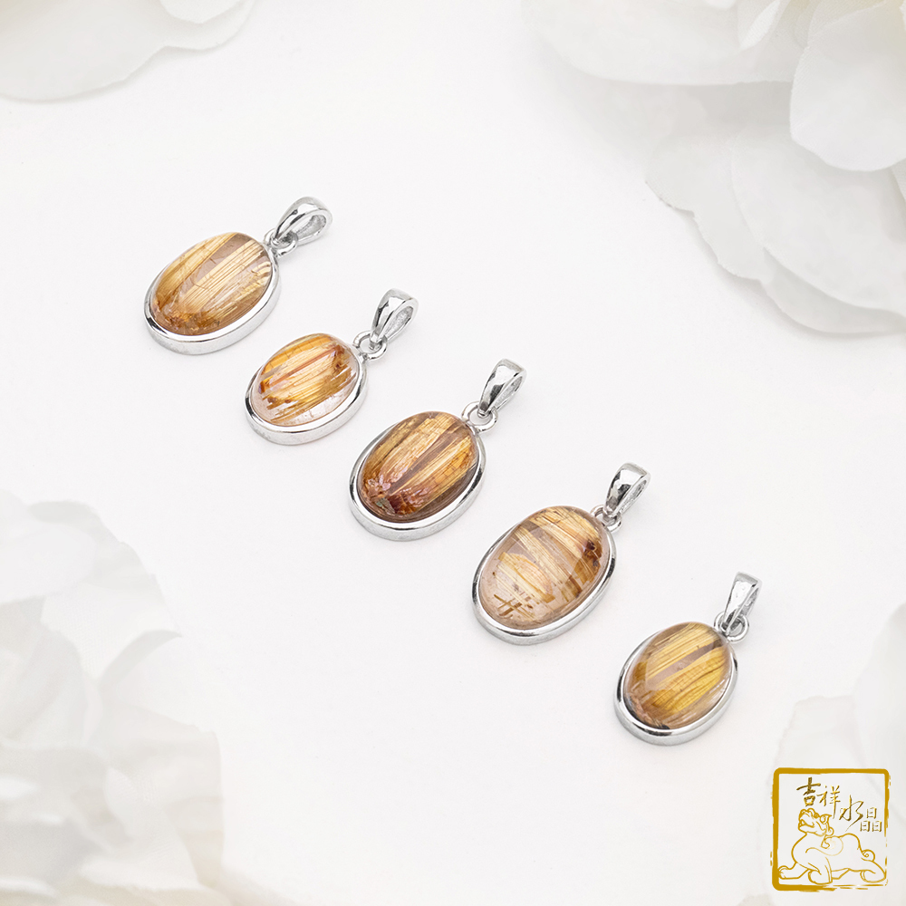 鈦晶蛋面墜 2g 提升財運