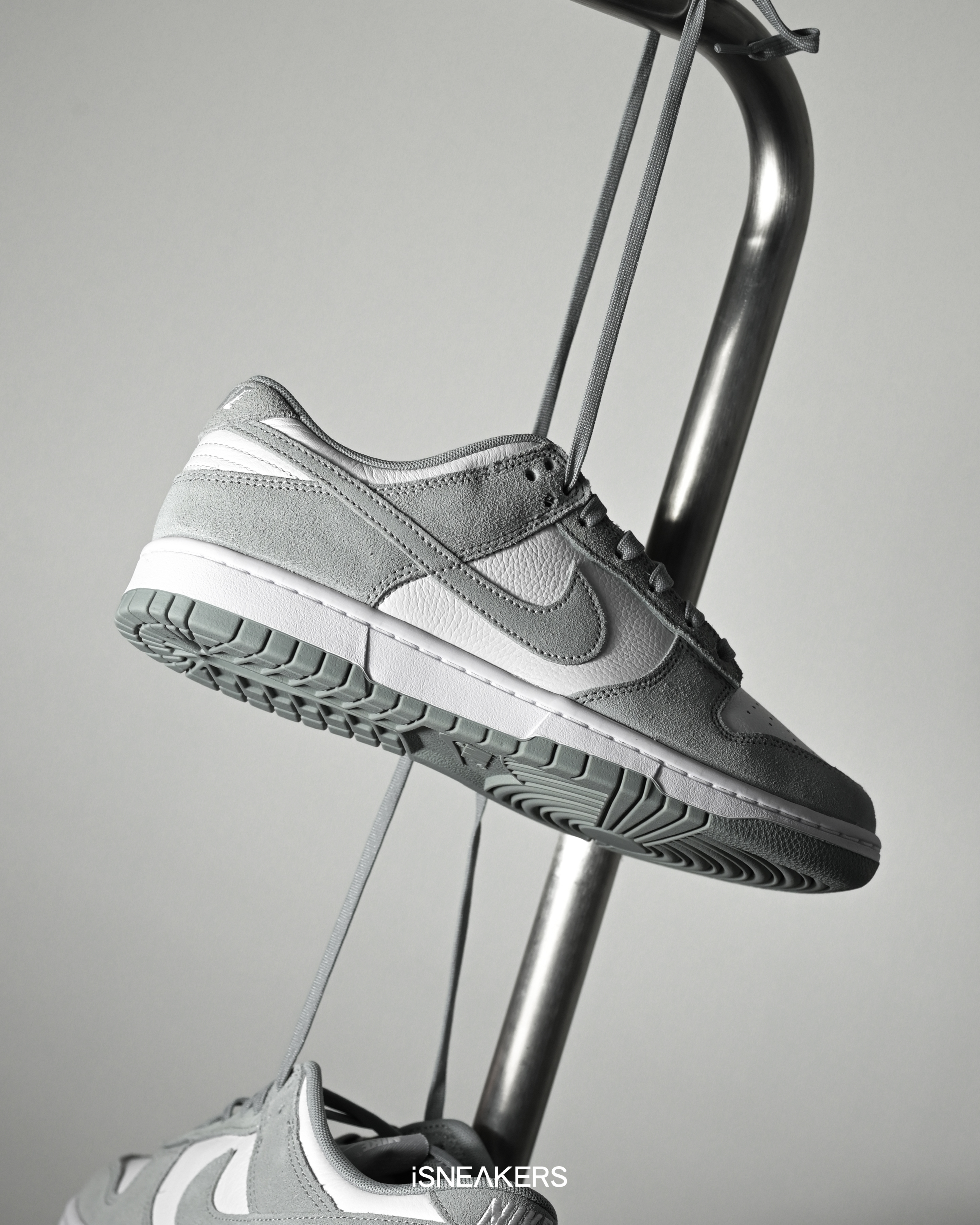 iSNEAKERS｜Nike Dunk Low "Light Pumice" 岩灰白 麂皮 FQ8249-101