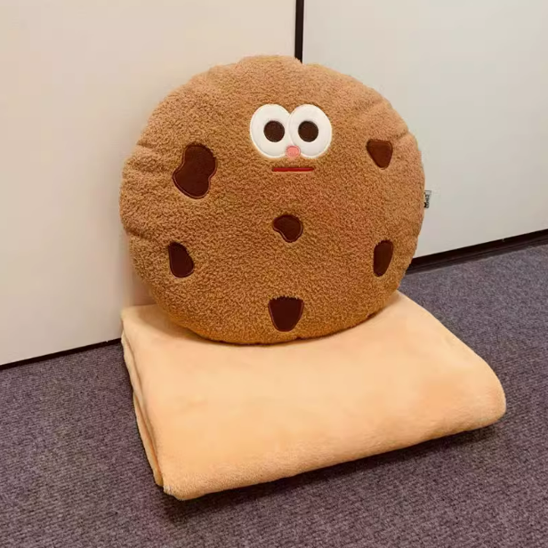 《5055》卡通吐司抱枕被子兩用毯