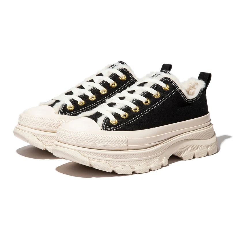 Converse All Star Trekwave BOA OX 日本限定 2色 金孔 毛茸茸 厚底 帆布鞋 31313180