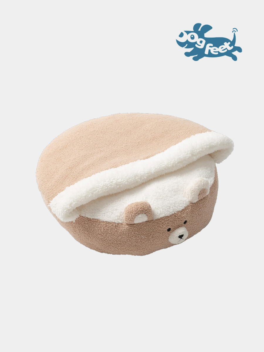 【DOG FEET】馬卡龍造型睡床 熊熊｜犬貓適用