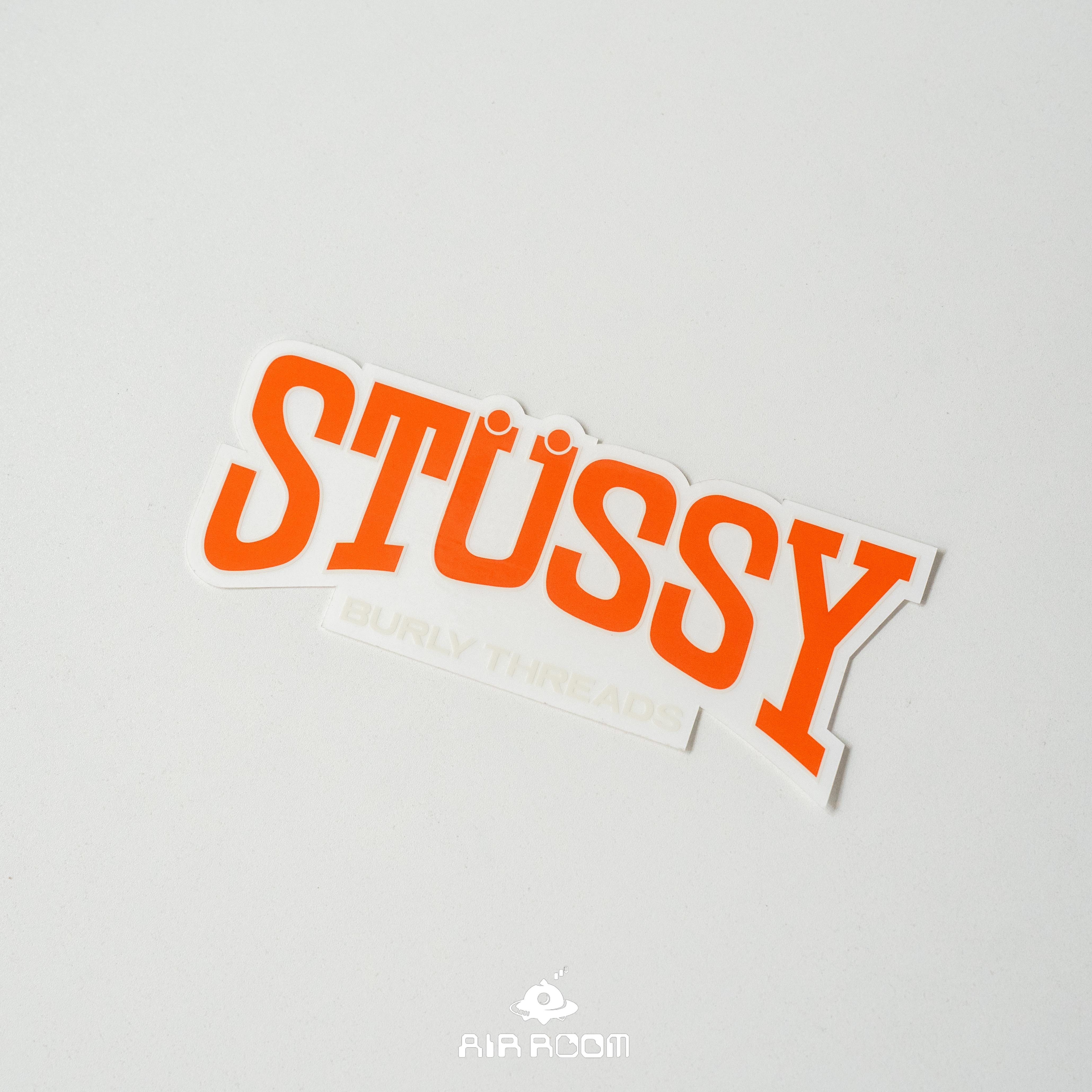 2024SS STUSSY Burly Threads Logo 貼紙 兩色 現貨