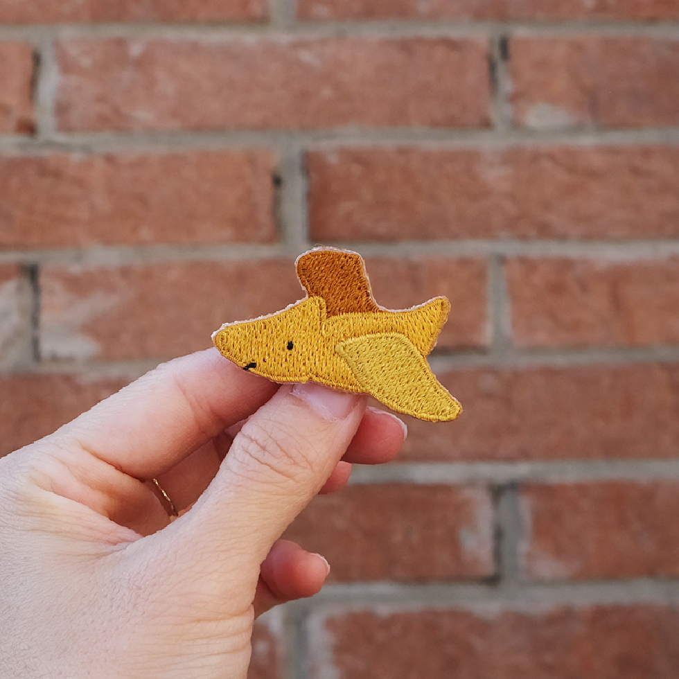 Dinosaur恐龍刺繡別針 / 飛行員翼手龍