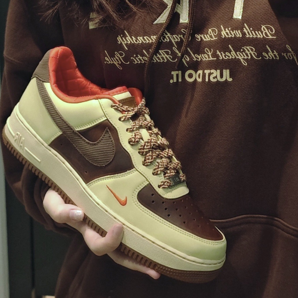【逢甲FUZZY】Nike Air Force 1 "Light British Tan/Cacao Wow" 棕紅 咖啡色 小勾 HQ3447-222
