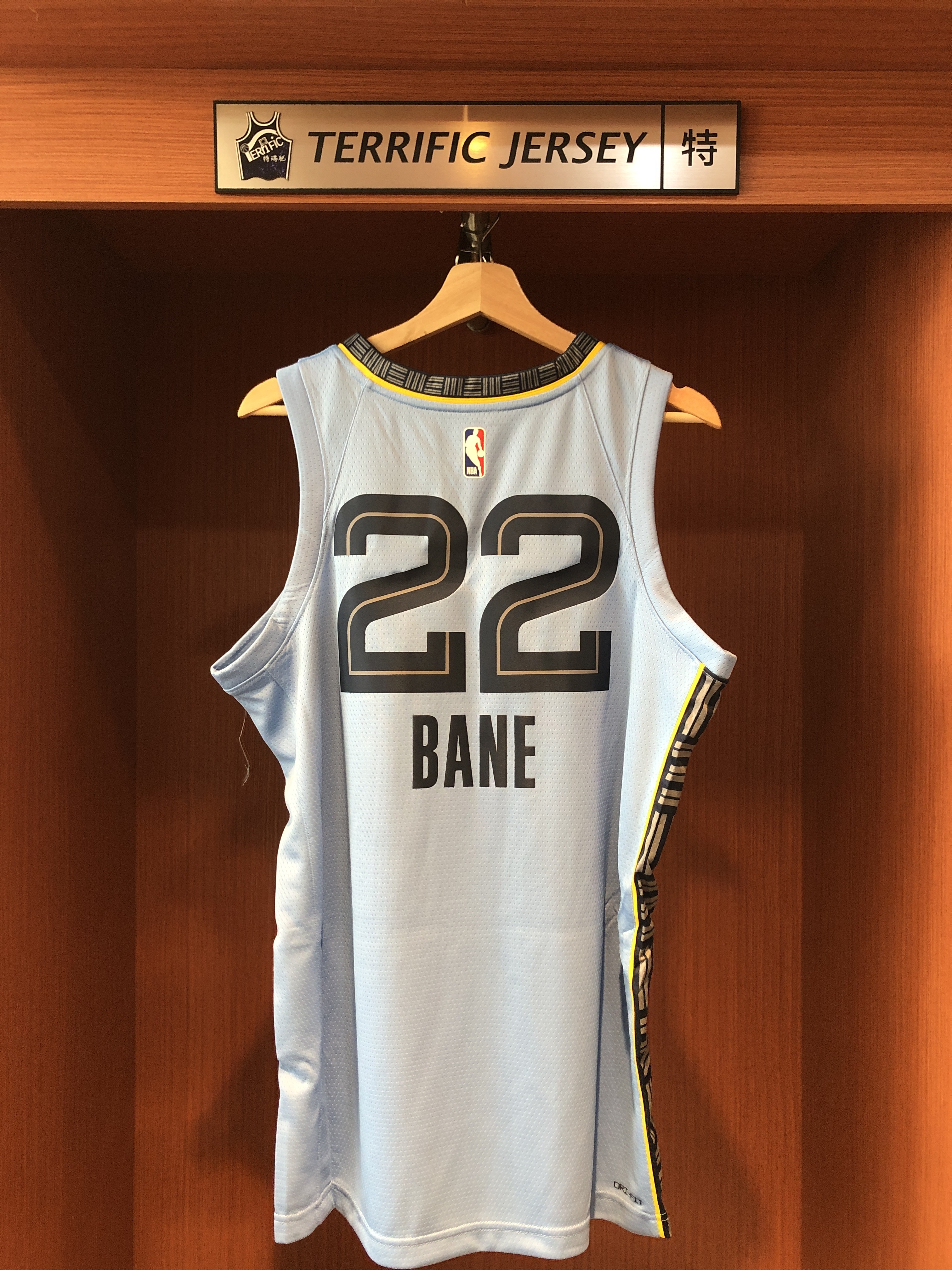 NBA球衣 Desmond Bane 曼菲斯灰熊水藍 Jordan Nike Swingman 球迷版 熱轉印 全新