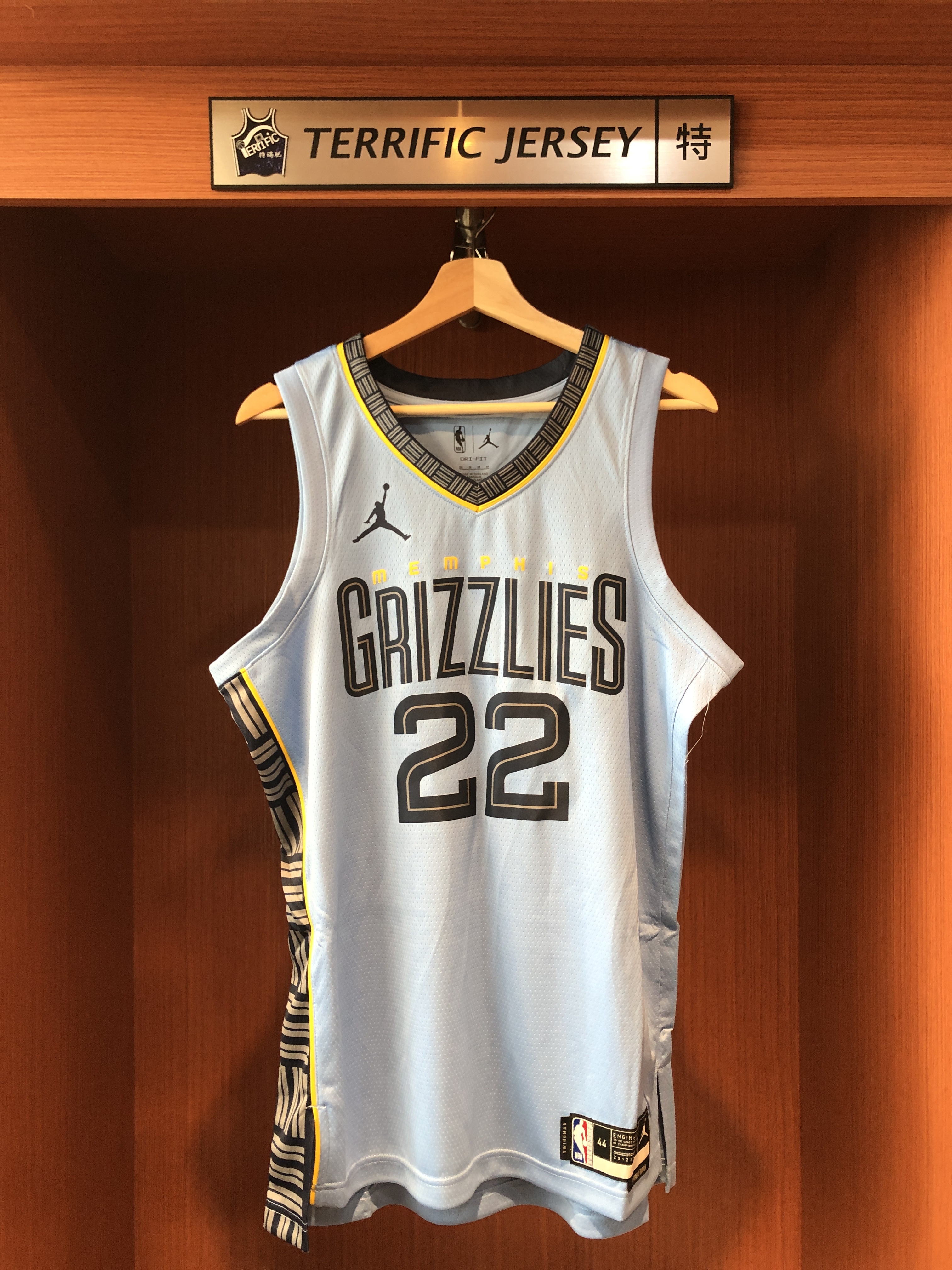 NBA球衣 Desmond Bane 曼菲斯灰熊水藍 Jordan Nike Swingman 球迷版 熱轉印 全新