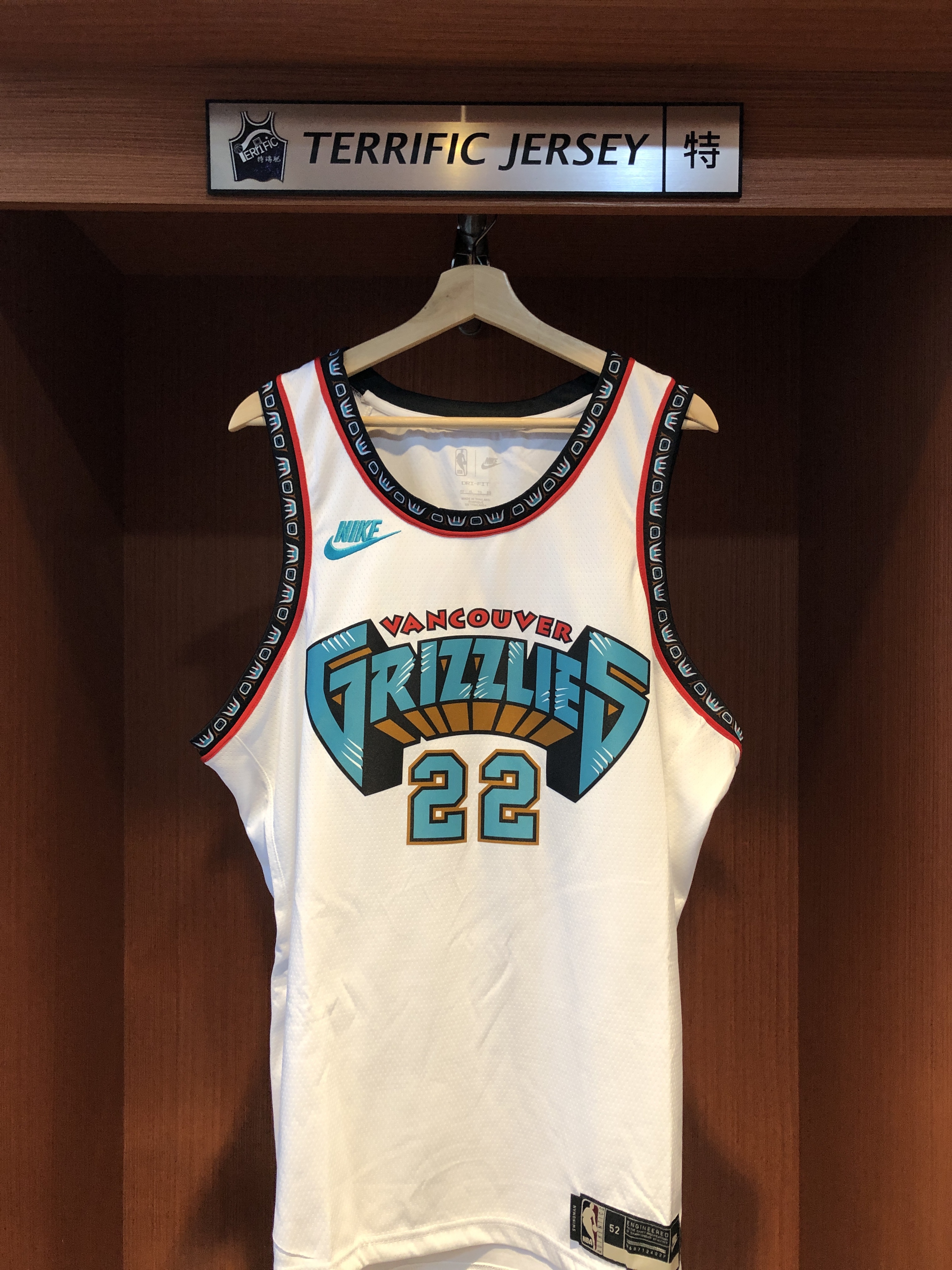 NBA球衣 Desmond Bane 曼菲斯灰熊復古白 HWC Nike Swingman 球迷版 熱轉印 全新