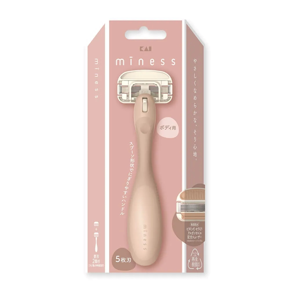 【 限量現貨 】KAI miness 女用5刀刃美體刀 (2入) 日本