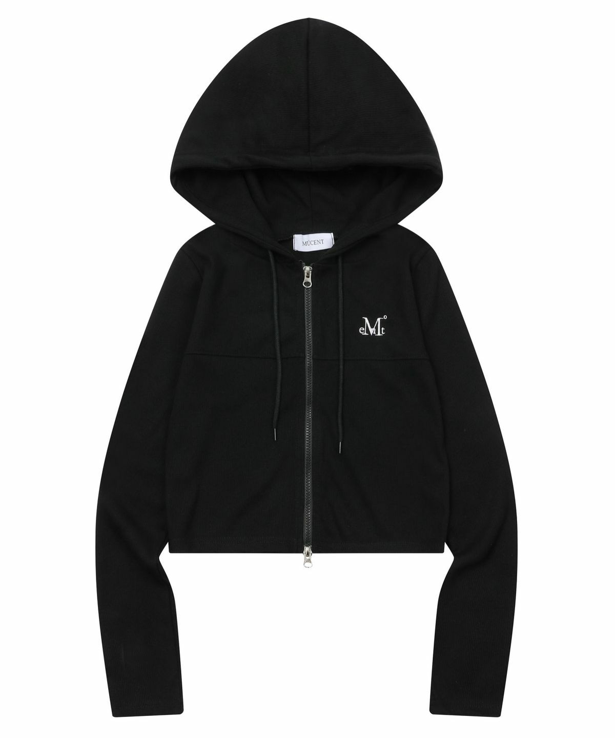 MUCENT VIV TWO-WAY CROP KNIT ZIP-UP