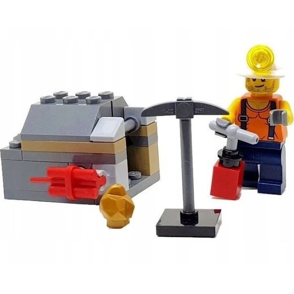 [飛米樂高積木專賣店] LEGO 951806 Polybag 城市系列 採礦員 (絕版品)