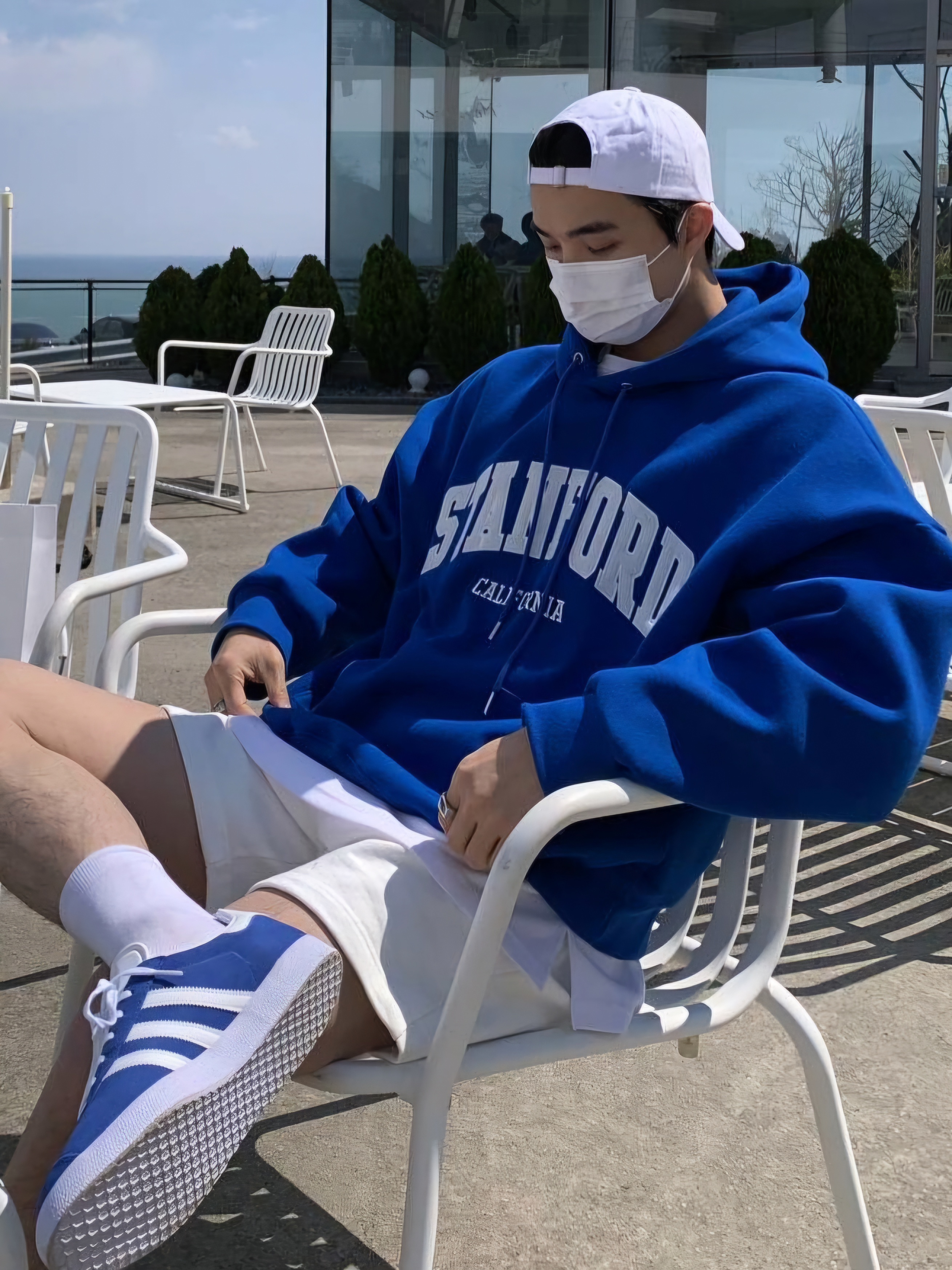 STANFORD刺繡連帽衫帽T