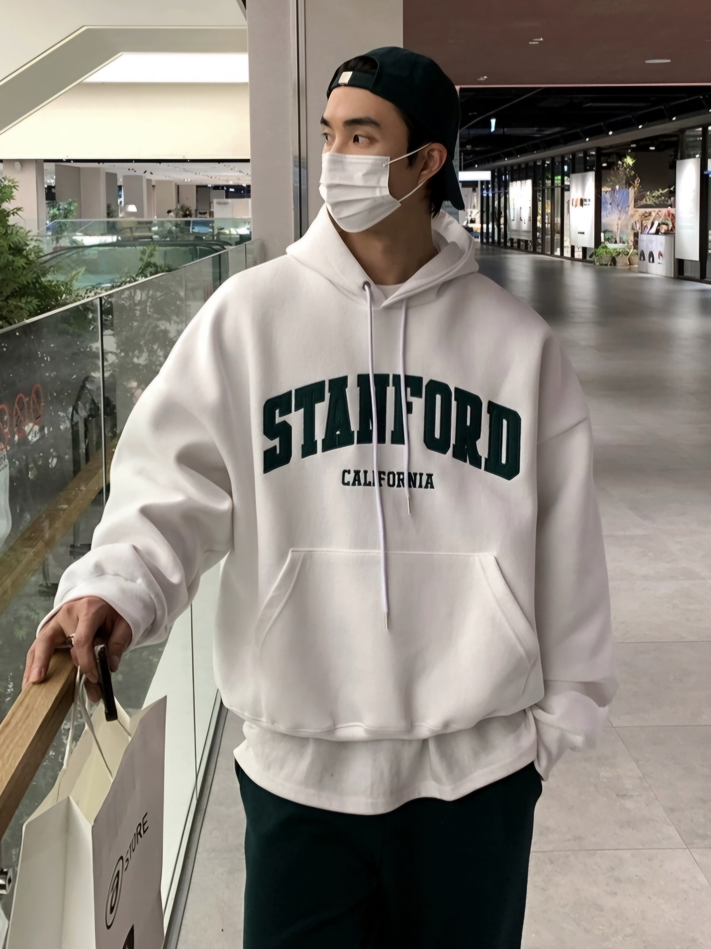 STANFORD刺繡連帽衫帽T