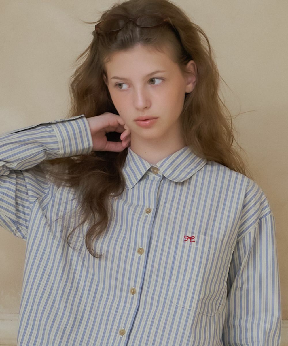 RONRON ROUND COLLAR POCKET SHIRT
