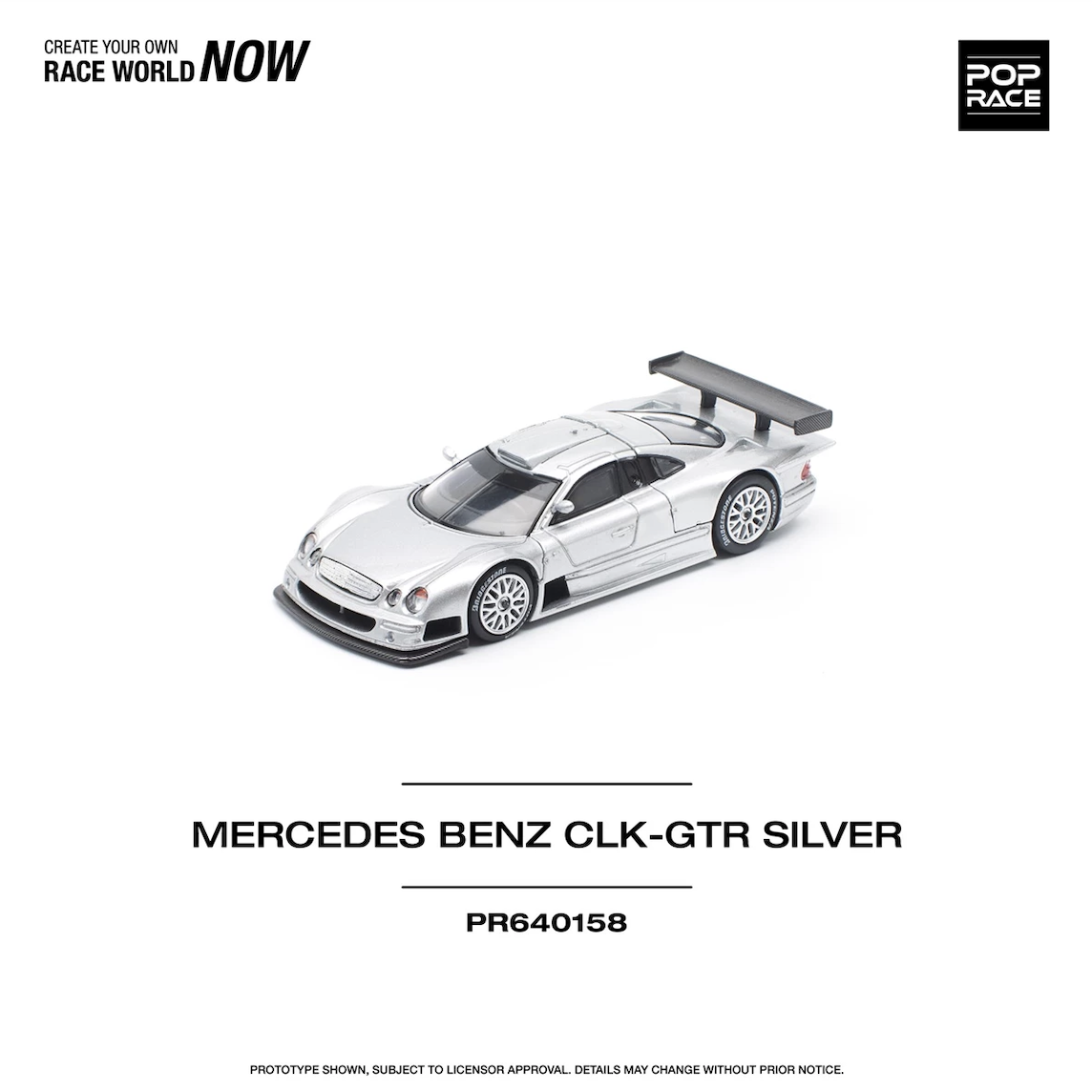 【預訂】Pop Race Mercedes-Benz AMG CLK GTR - Silver