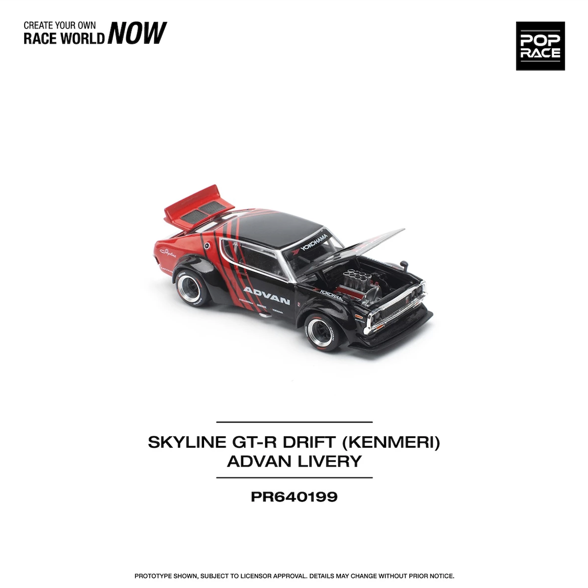 【預訂】Pop Race Skyline GT-R Drift (Kenmeri) Advanced Livery