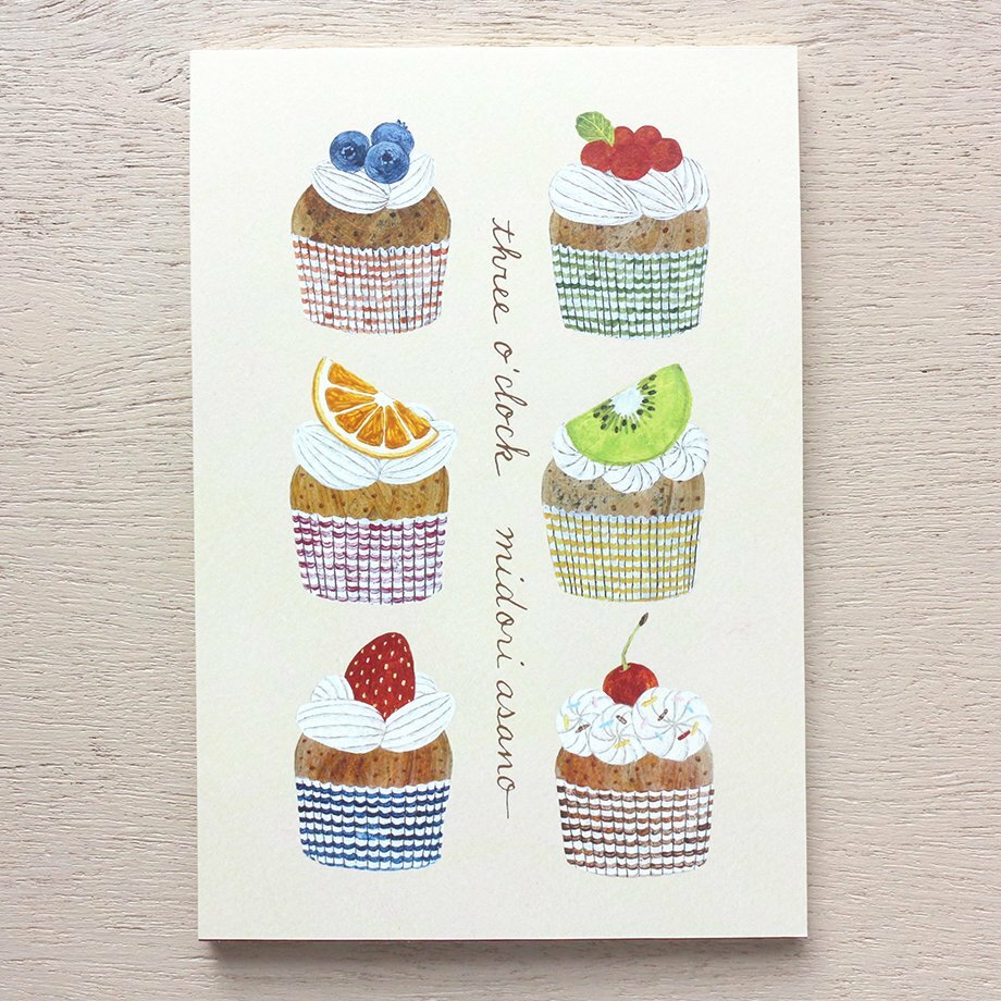 淺野綠_下午三點鐘 插畫明信片本 10枚 日本表現社