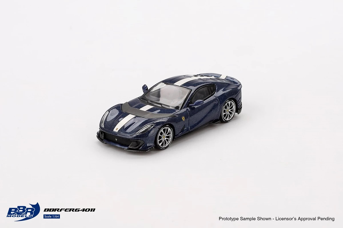 【預訂】BBR Models Ferrari 812 Competitizone Blu Tour De France