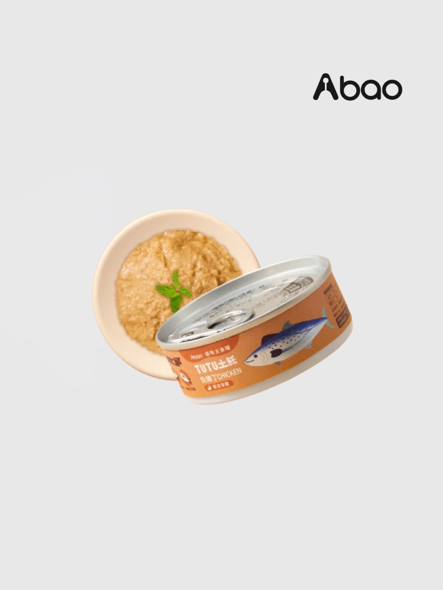 【Abao阿寶】TUTU土魠 肉泥主食罐｜土魠魚佐雞丁