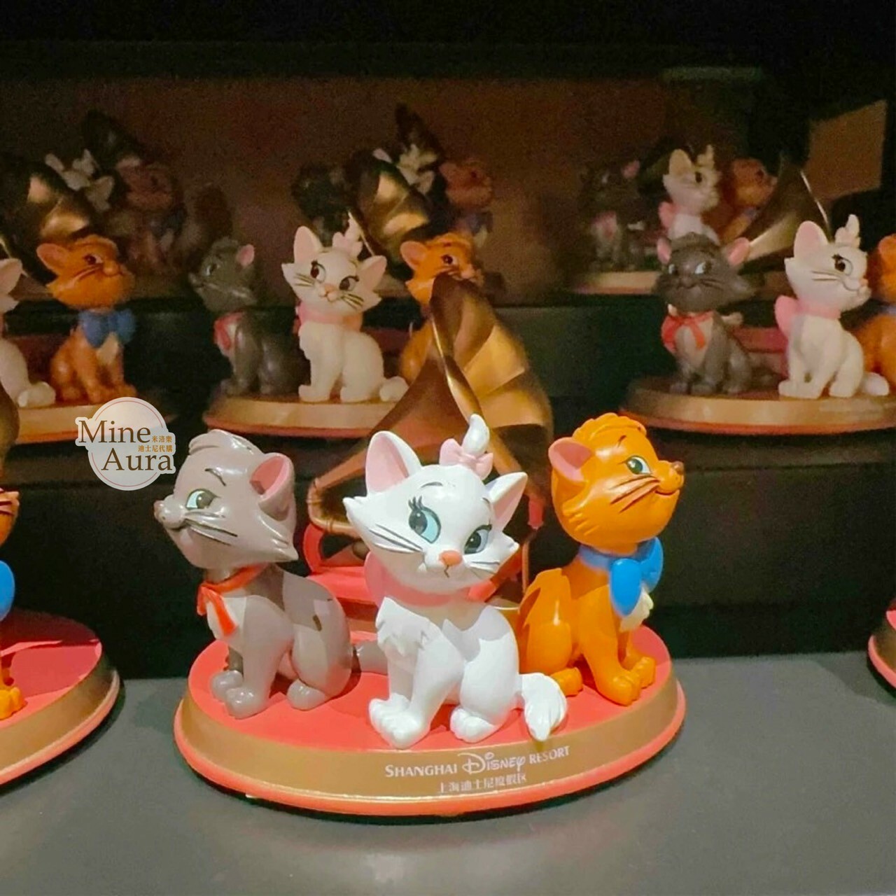 瑪莉貓 Marie 留聲機 造型 擺飾品 貓兒歷險記 The Aristocats -上海迪士尼樂園