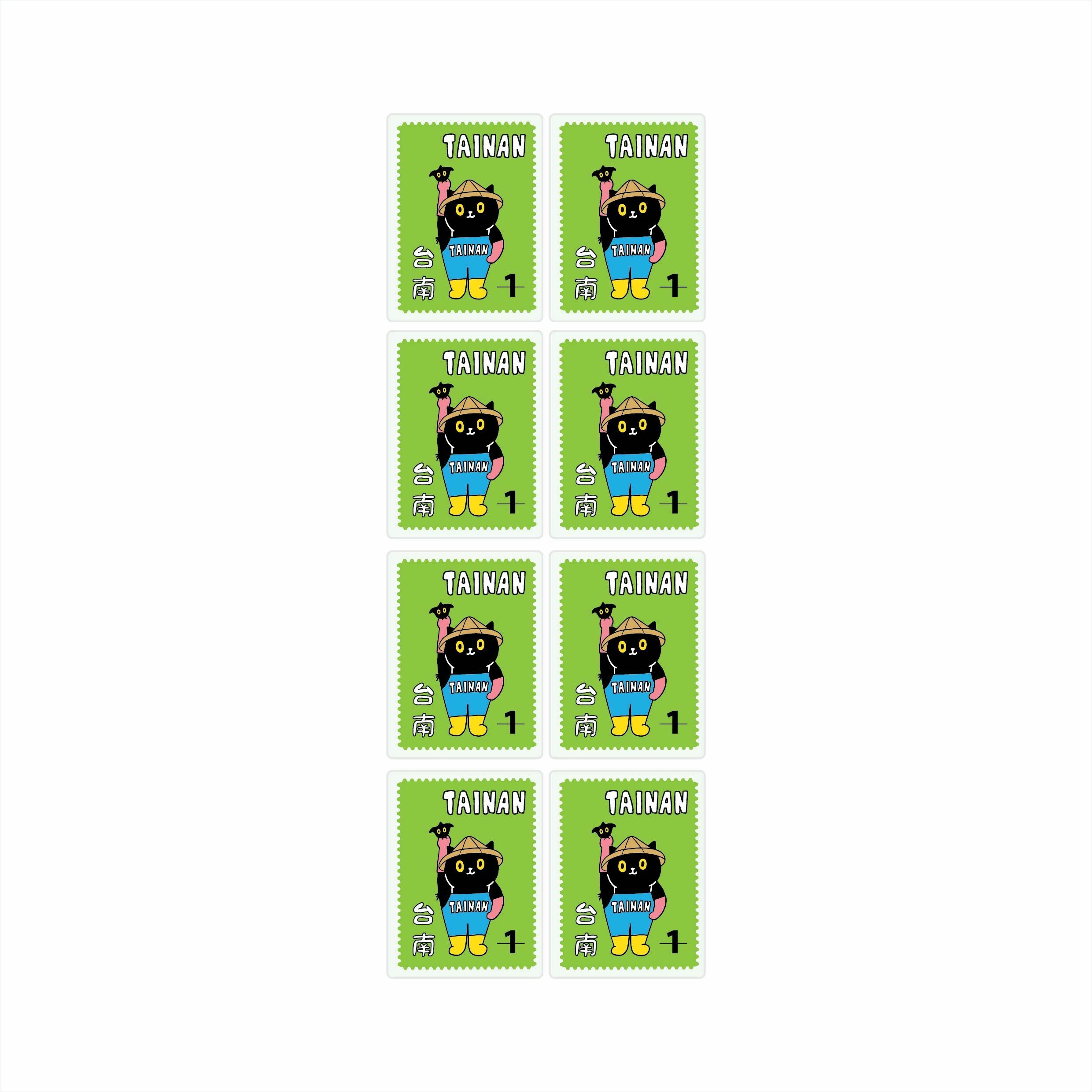 Tainan台南郵票貼紙 8枚郵票貼紙｜superB studio