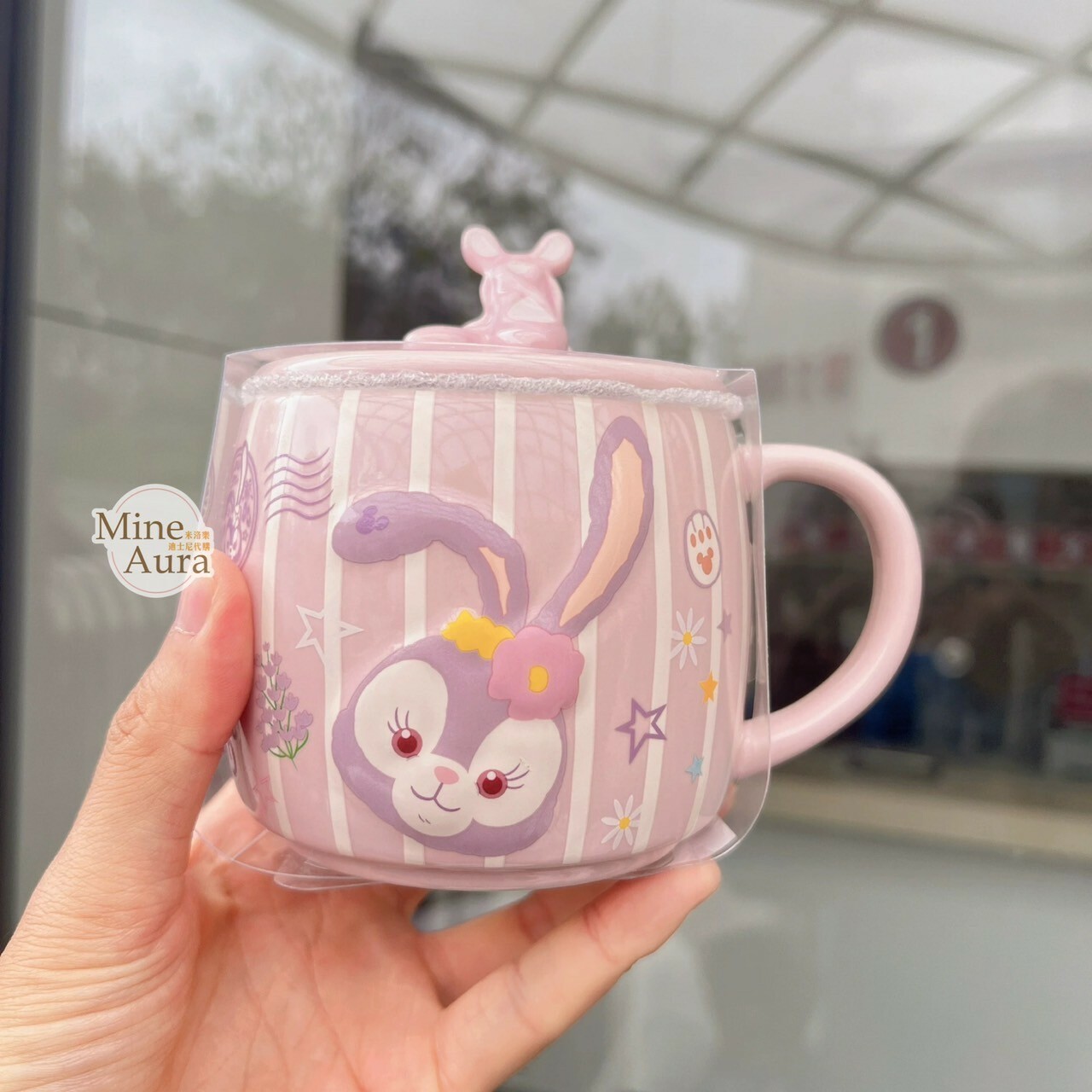 (限時特價) 史黛拉露 星黛露 StellaLou 芭蕾 造型附蓋 馬克杯 水杯 -上海迪士尼樂園