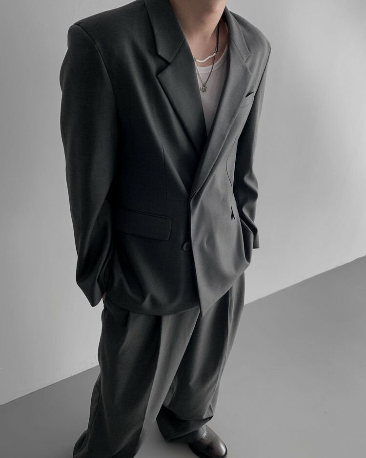 Aura兩粒扣西裝外套