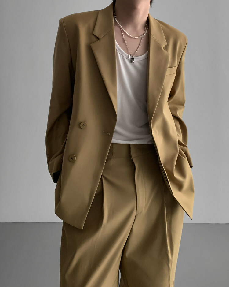 Aura兩粒扣西裝外套