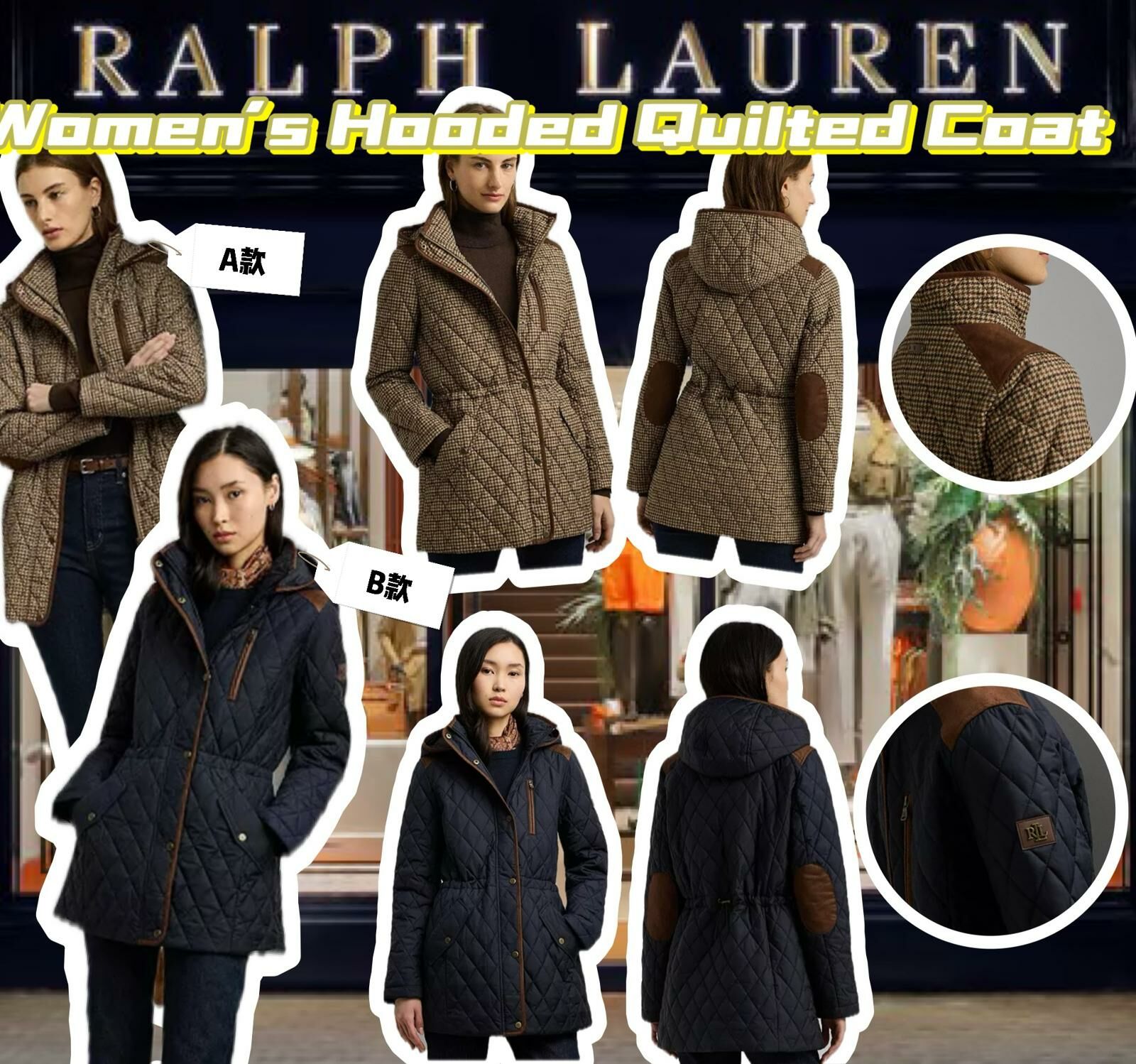 【預購】Ralph Lauren G102324女裝棉外套