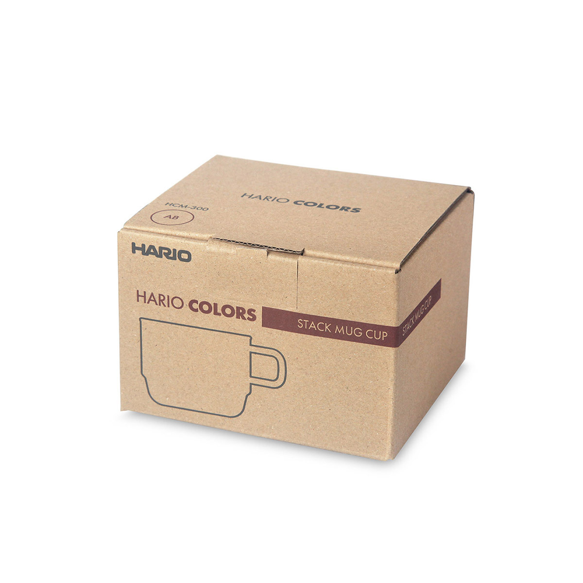 日本HARIO COLORS 300ml 堆疊玻璃耳杯 (琥珀色) -HCM-300-AB