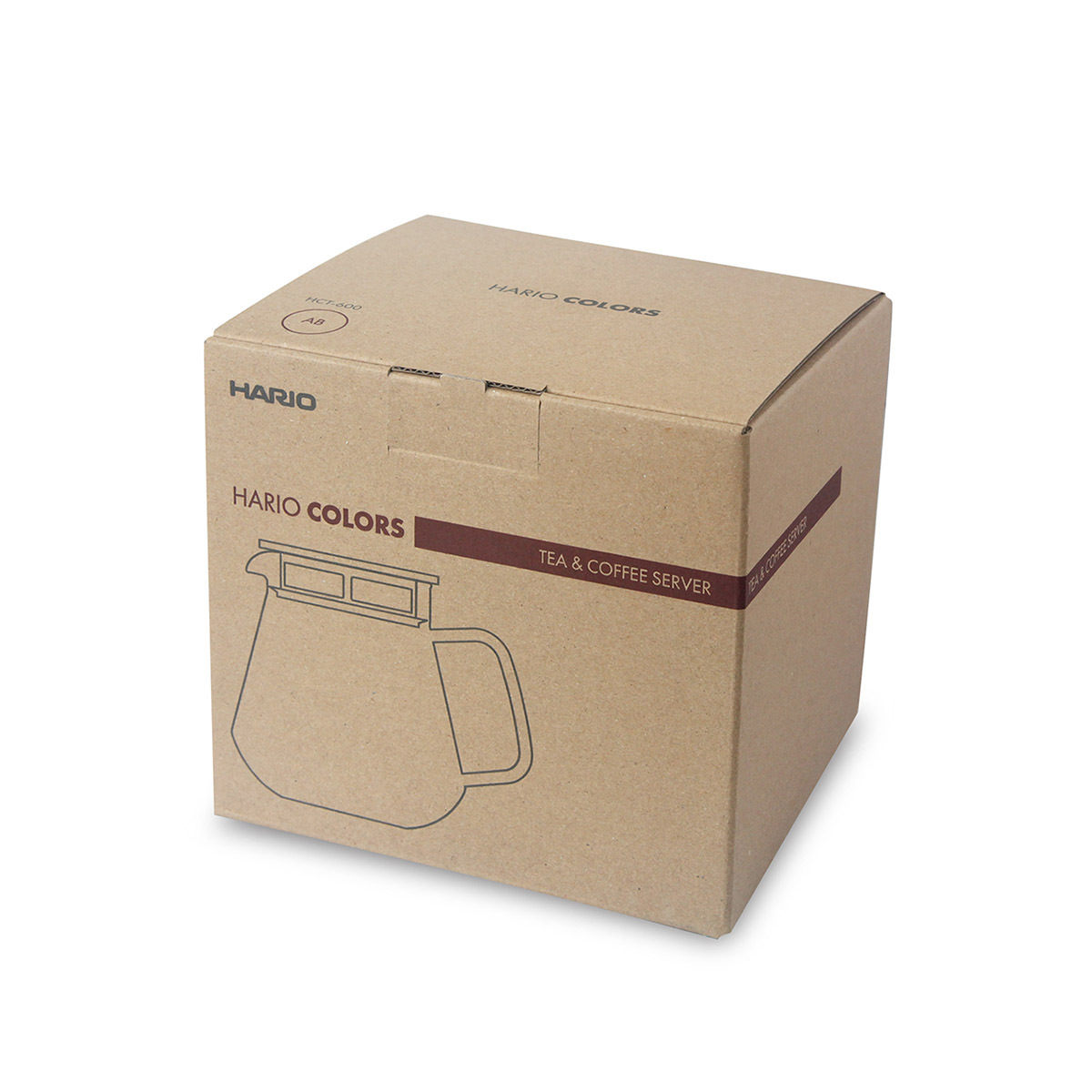 日本HARIO COLORS 600ml 玻璃咖啡或泡茶壺 (琥珀色) -HCT-600-AB