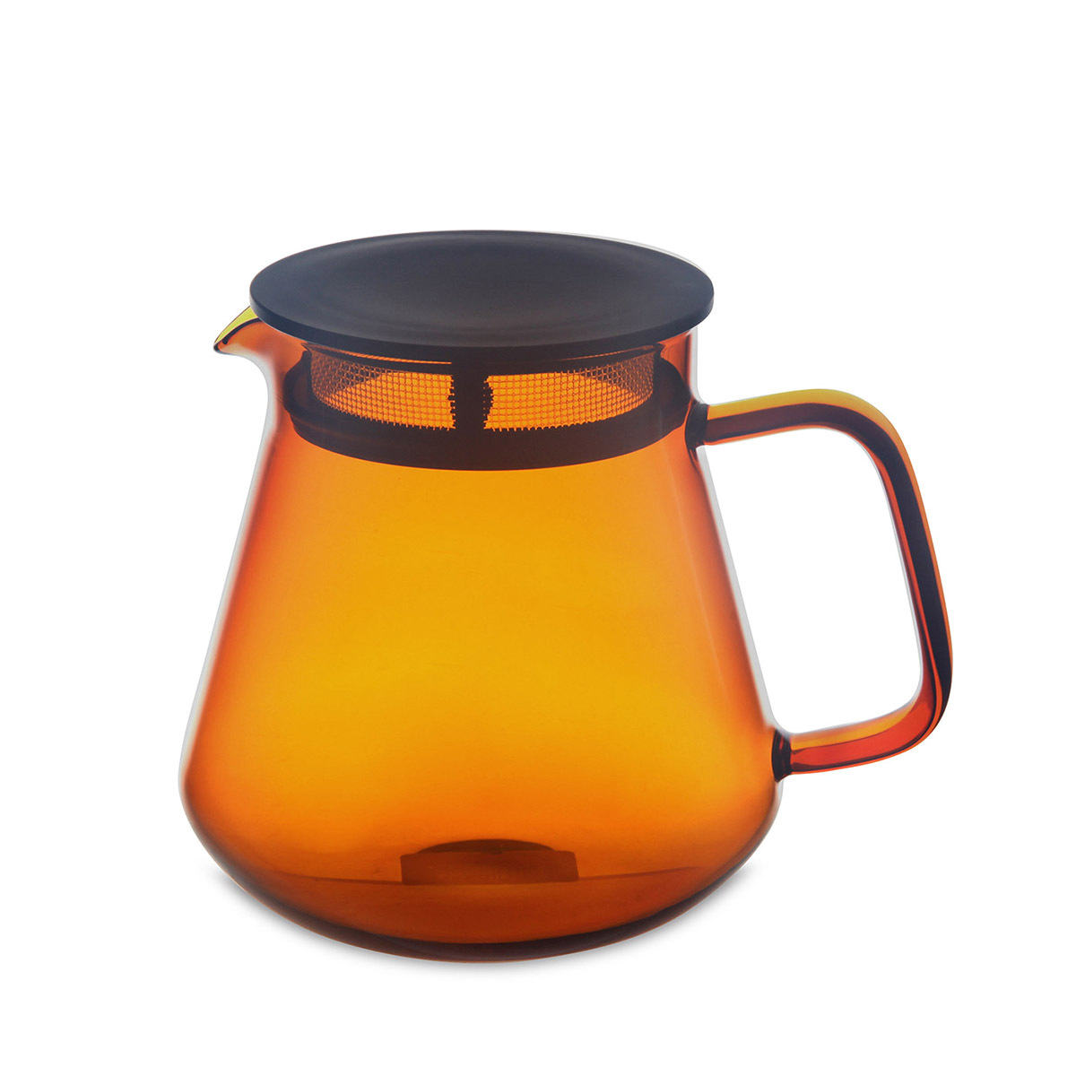 日本HARIO COLORS 600ml 玻璃咖啡或泡茶壺 (琥珀色) -HCT-600-AB