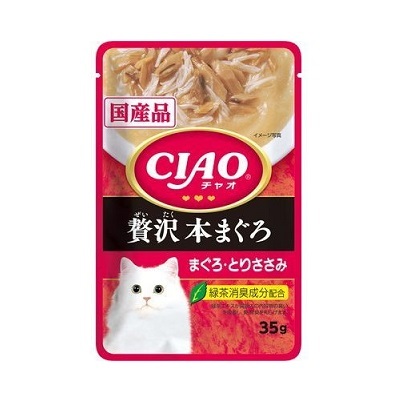 CIAO 軟包 奢華 吞拿魚+雞肉【原盒16包】