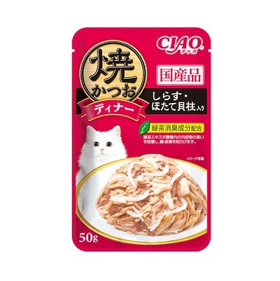 CIAO 燒軟包 鰹魚+扇貝 50g【原箱16包】