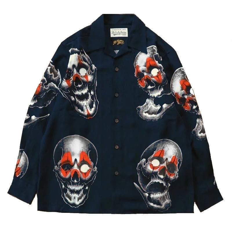 WACKO MARIA 56 TATTOO STUDIO / L/S HAWAIIAN SHIRT - PRE ORDER ITEM (預訂中)