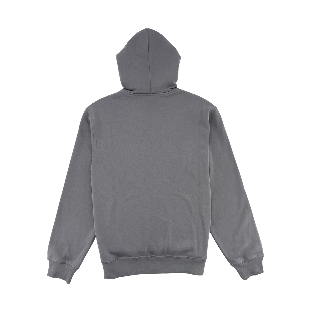 男款-經典同色小C刺繡連帽夾克-斑鳩灰（220276-ES072）