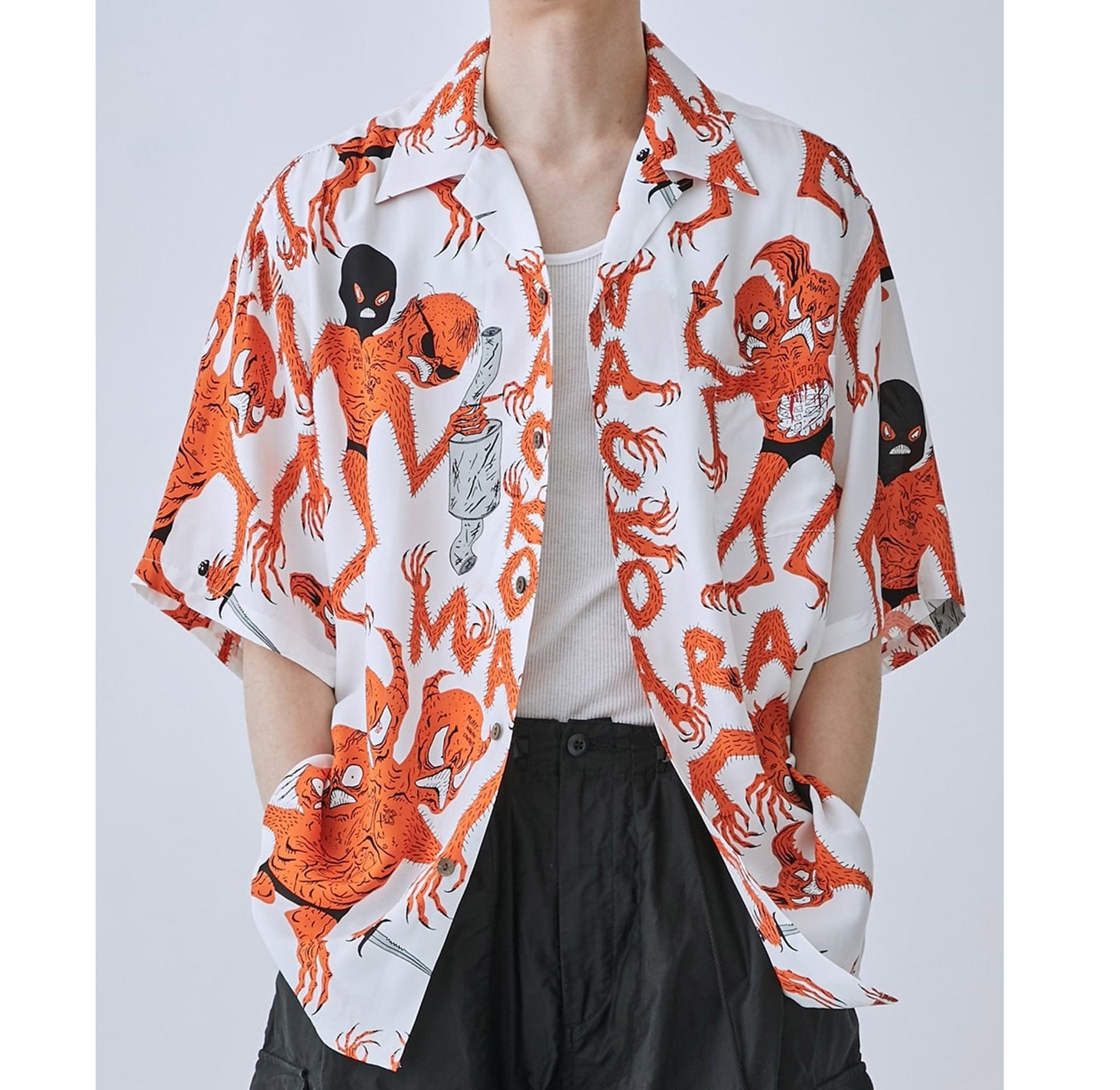 WACKO MARIA NECK FACE / HAWAIIAN SHIRT S/S (TYPE-4) - PRE ORDER ITEM (預訂中)