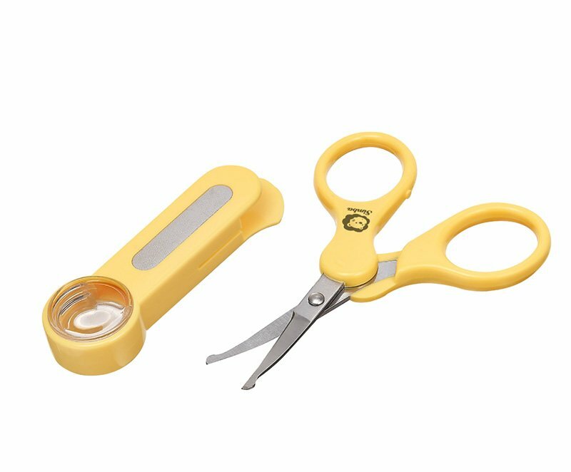 小獅王辛巴 放大鏡嬰兒剪刀-曲面