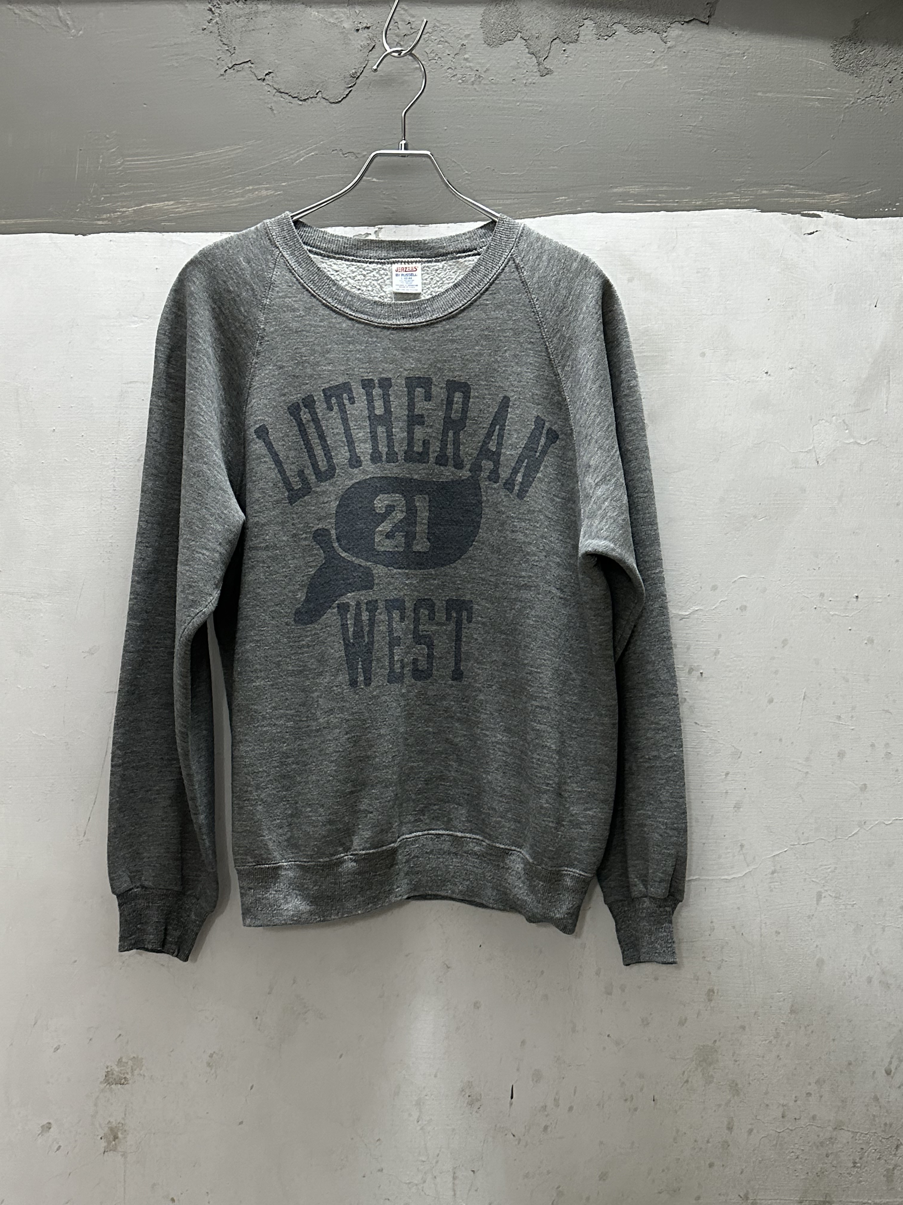 80s RUSSELL Sweat Shirt Made in USA *Water Print