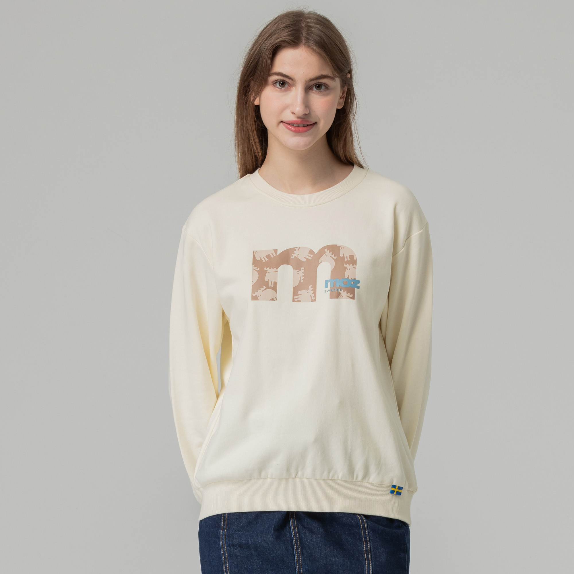 moz Sweden M word moose 100% cotton university T