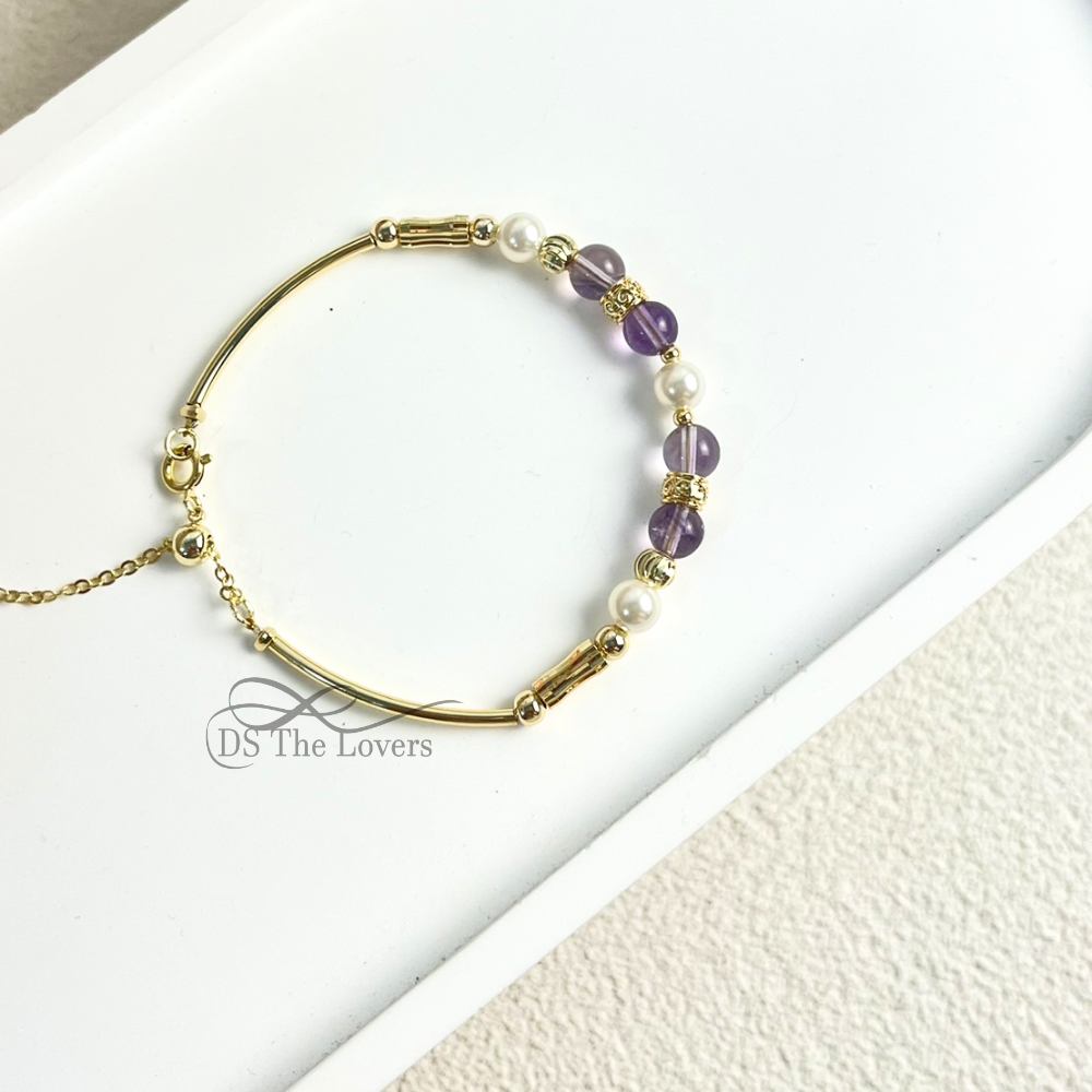 DS The Lovers 設計款 『奧秘之紫』水晶拉伸款手鍊