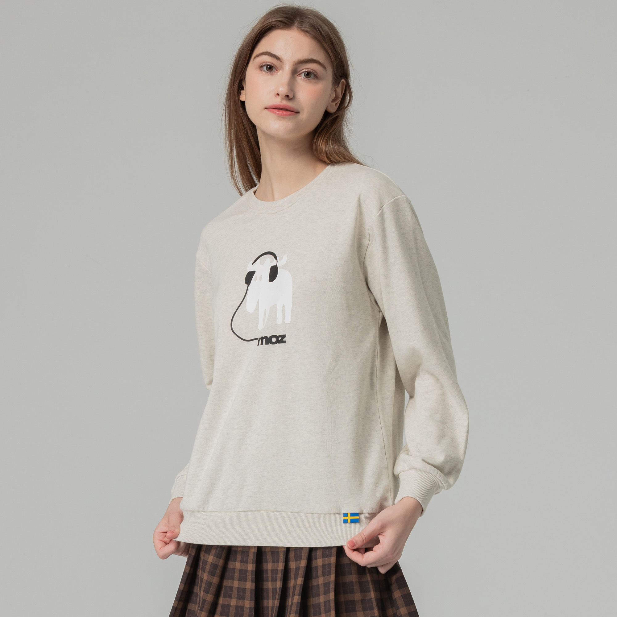 moz Sweden B-BOY moose 100% cotton university T