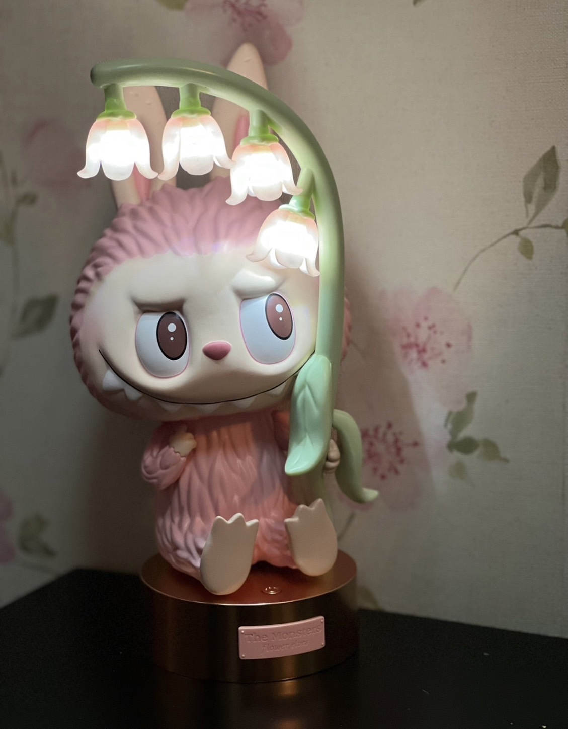 預購 LABUBU粉紅花朵燈